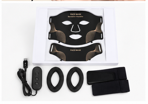 7 Colour LED Face and Neck Mask full set