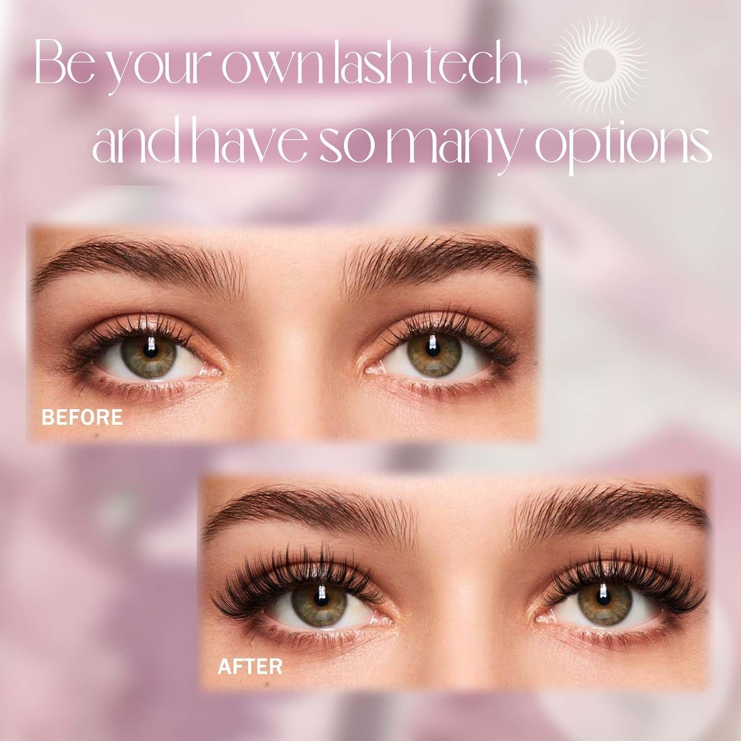 Lash Clusters Kit DIY Eyelash Extension Kit 240Pcs 30D+40D Eyelash Clusters D Curl with Lash Bond and Seal Lash Tweezer Individual Lashes Kit (30D+40D-8-16Mm, Kit)