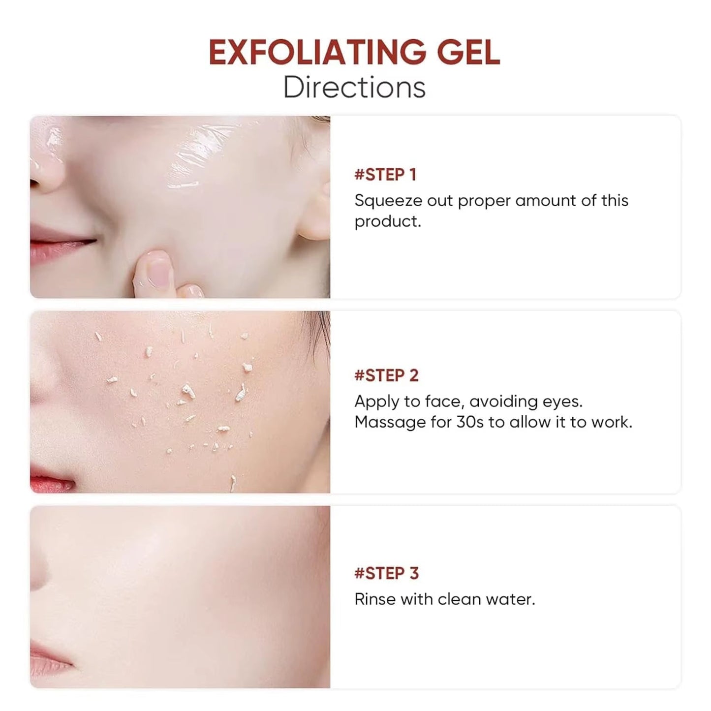 50G Exfoliating Gel & Whitening Moisturizer for Radiant Skin
