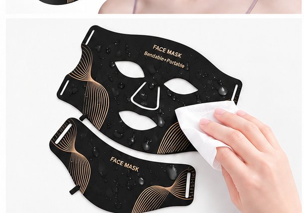 7 Colour LED Face and Neck Mask easy-clean surface
