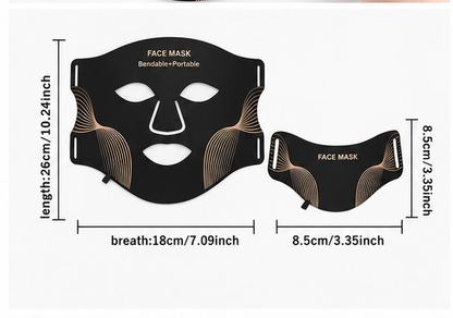 7 Colour LED Face and Neck Mask dimensions