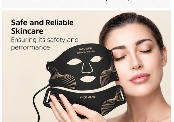 7 Colour LED Face and Neck Mask lifestyle image