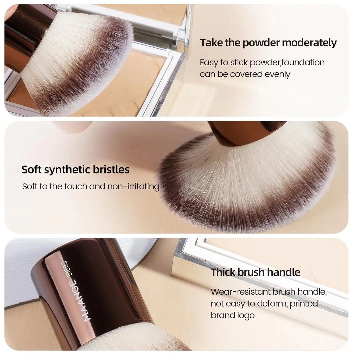 4-Piece Pro Makeup Brush Set