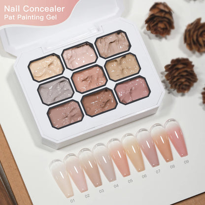 9 Colors Pat Gel Nail Polish Set