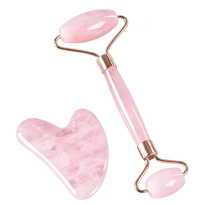 Natural Jade Roller  Gua Sha Set
