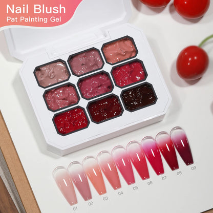 9 Colors Pat Gel Nail Polish Set