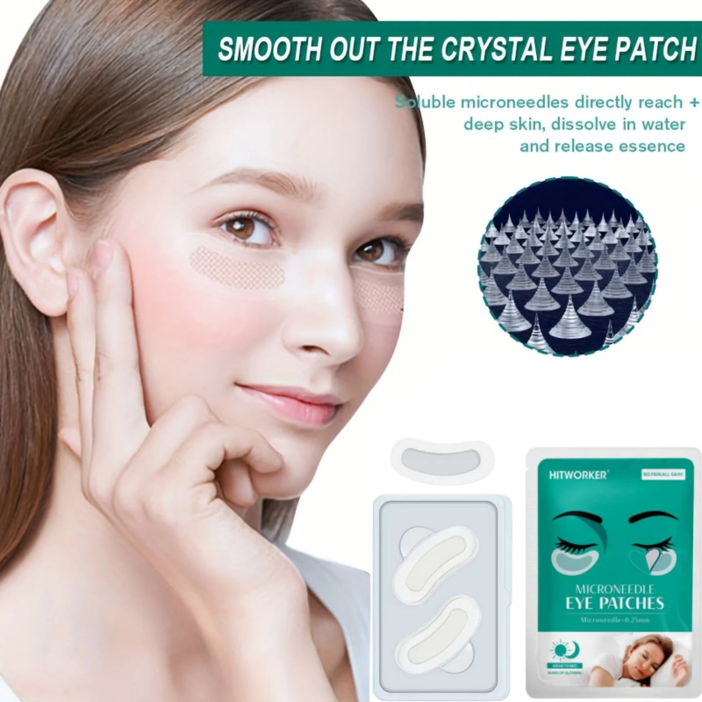 Microneedle Hyaluronic Eye Patches