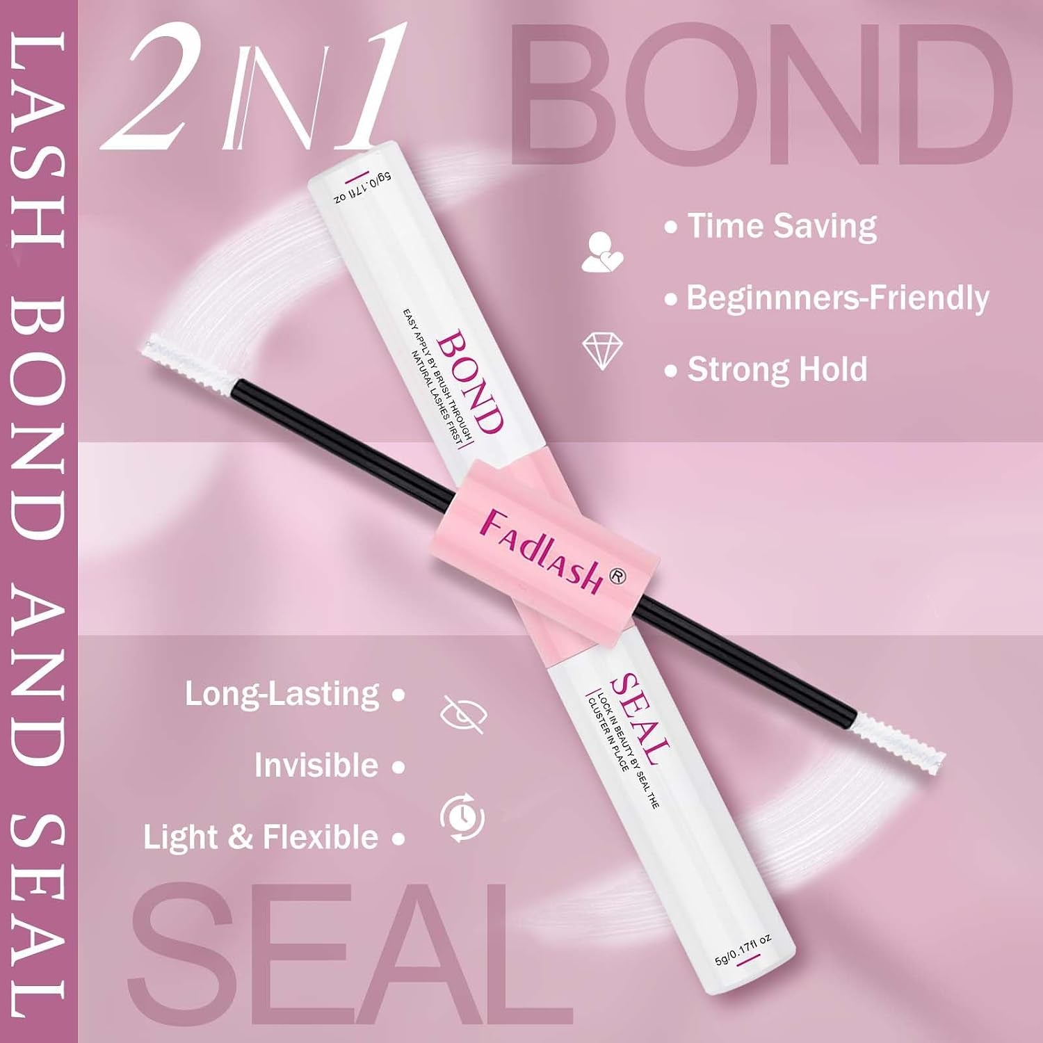 Lash Clusters Kit DIY Eyelash Extension Kit 240Pcs 30D+40D Eyelash Clusters D Curl with Lash Bond and Seal Lash Tweezer Individual Lashes Kit (30D+40D-8-16Mm, Kit)