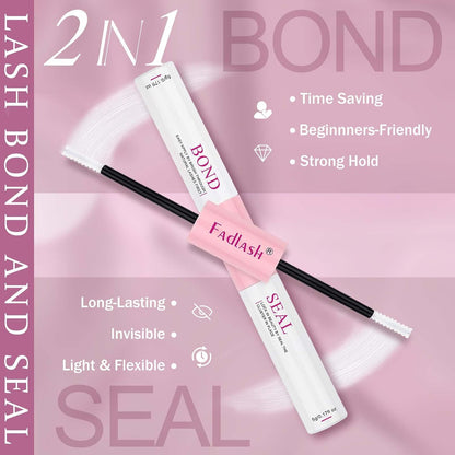 Lash Clusters Kit DIY Eyelash Extension Kit 240Pcs 30D+40D Eyelash Clusters D Curl with Lash Bond and Seal Lash Tweezer Individual Lashes Kit (30D+40D-8-16Mm, Kit)