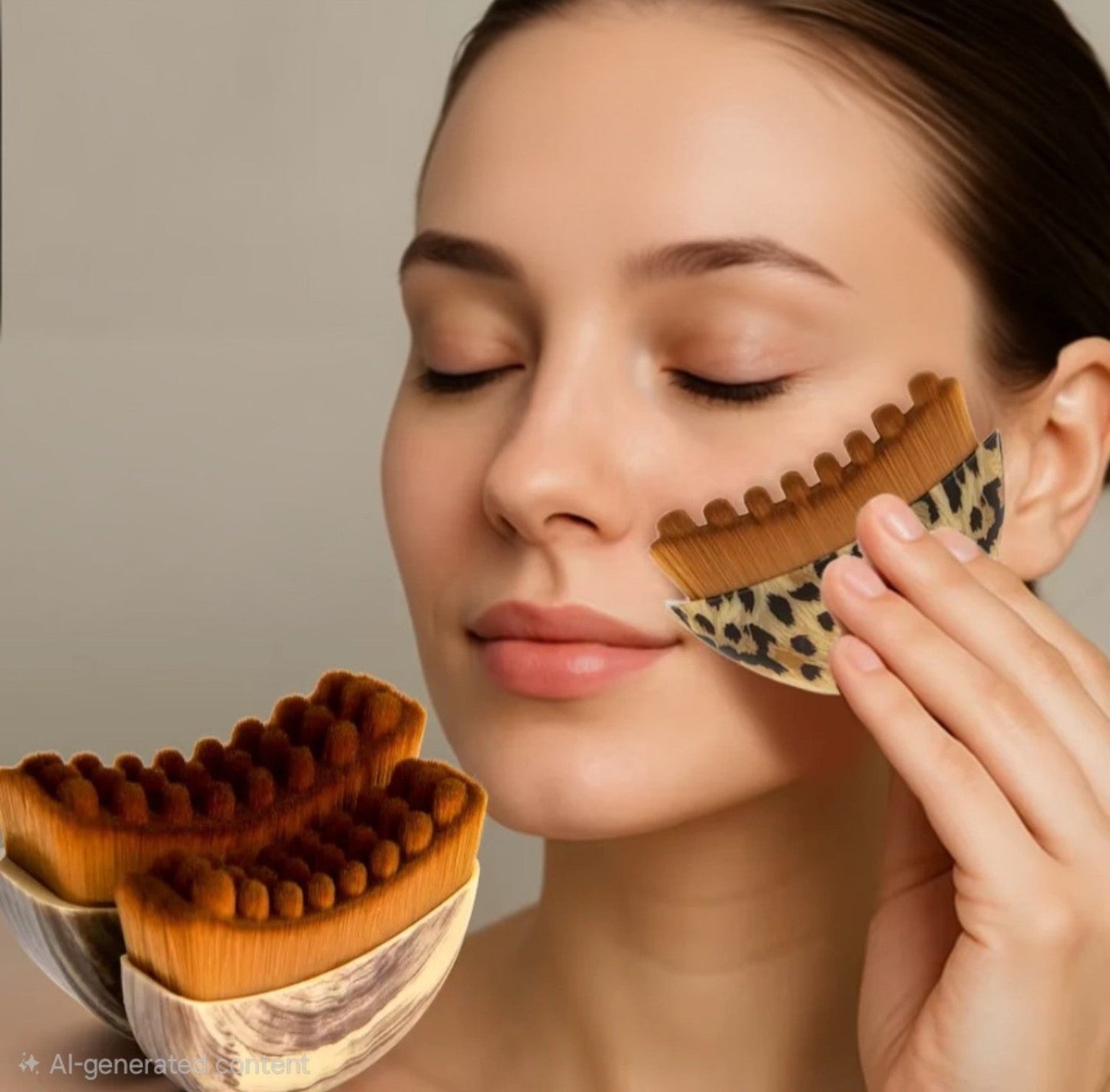 Lymphatic Contour Face Brush facial massage lifestyle image