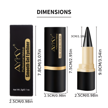 GlideLine™ by AYKY – Matte Glitter Waterproof Eyeliner Balm